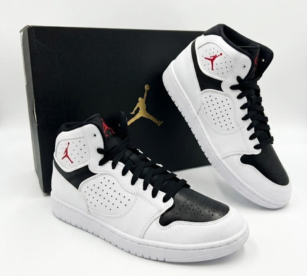 Jordan Access Men's Shoes - White/Black/Red - Size US 13